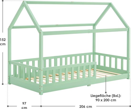 Cot Marli - 90 x 200 cm - Menthe