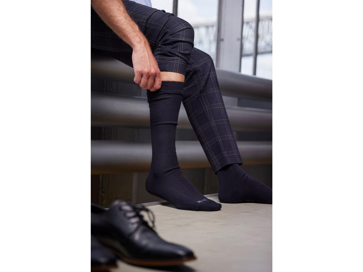 Chaussettes mi-longues en laine mérinos Comfort Essentials - Durables et confortables - pointures 43-46 - mélange foncé