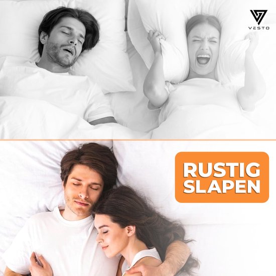 Vesto® Snore Set - 2x Anti Snore Brace - 20x Nose Plaster - 8x Nose Spreader - 4x Magnetic Nose Clip - Complete Set - Anti Snore Brace Pro - Anti Snore remedies