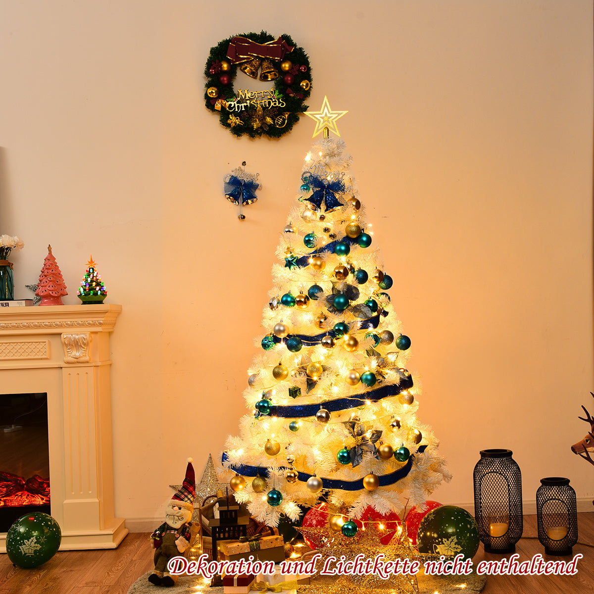Coast Christmas Tree Sapin artificiel - support métal 150-240 cm blanc