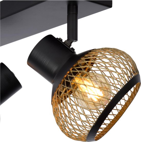 Lucide LUCAS - Spot de plafond (lampe de plafond) - 2xE14 - Or mat / Laiton