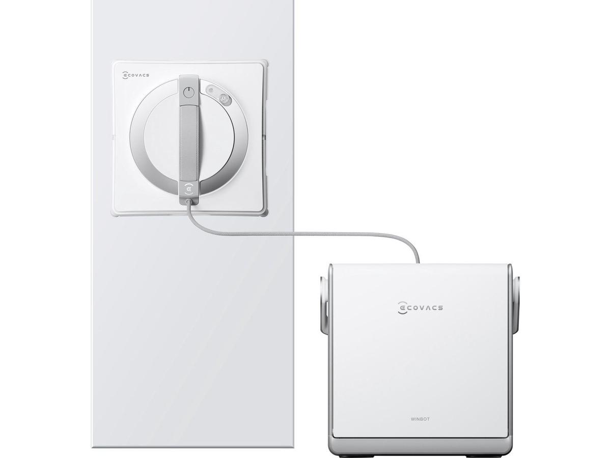 Robot lave-vitres Ecovacs Winbot W2 Pro Omni - Navigation avancée - Autonettoyant - Blanc