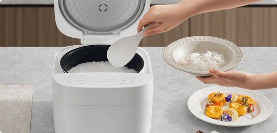 Cuiseur à riz multifonction Xiaomi 4 L | Cuiseur à riz | 10 fonctions de cuisson | Fonction de cuisson rapide en 30 min | Minuterie 24 heures | Maintien au chaud pendant 12 heures | Cuiseur à œufs