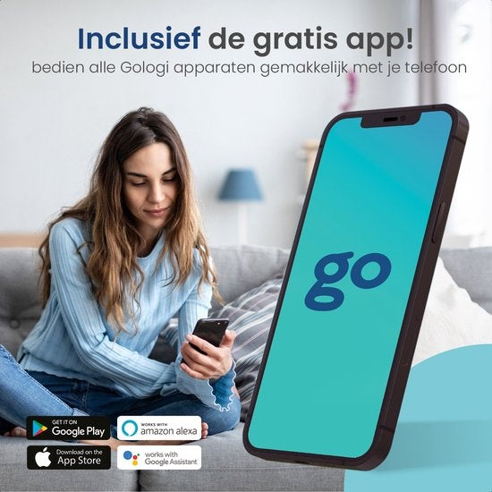 Gologi Superior Outdoor camera 2 - Caméra extérieure avec vision nocturne - Caméra de sécurité - Caméra de sécurité - Montage mural et sur toit - 4MP - Avec wifi et application - Noir