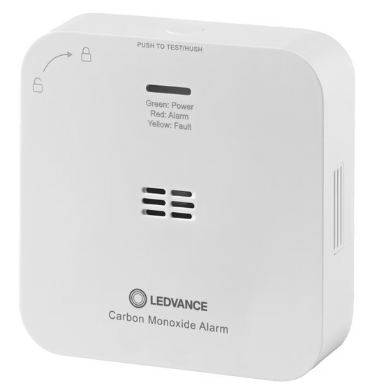Ledvance Smart+ Wifi détecteur de monoxyde de carbone - blanc - 85x27x85 mm - compact et intelligent