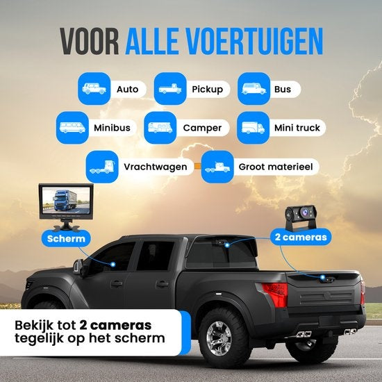 2 caméras de recul filaire - Strex - Vision nocturne 15m - IP69 Waterproof