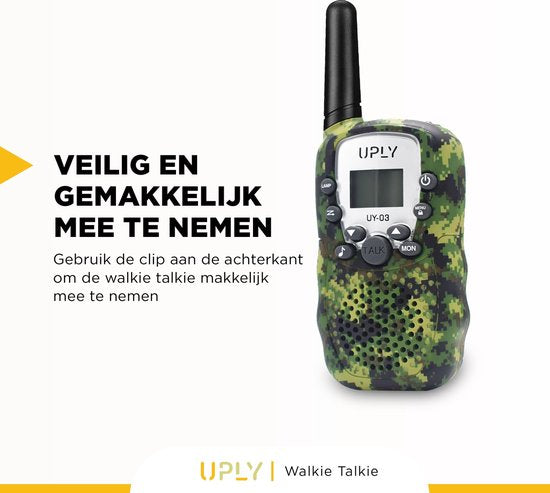 Talkie Walkie - UPLY - pour enfants et adultes - Portée de 5KM - Lot de 3