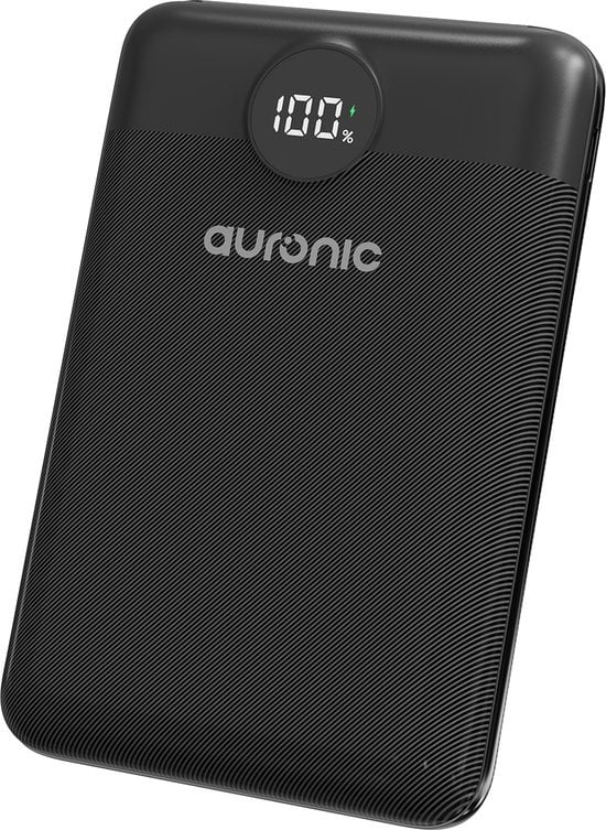 Auronic Powerbank - Chargeur rapide iPhone et Samsung - 20 000 mAh - 22,5W - 3 ports de charge - Chargement rapide via USB-A et USB-C - Noir