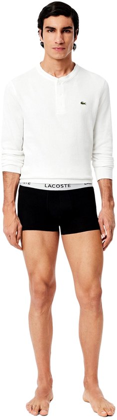 Boxers 3P Lacoste pour homme, noirs