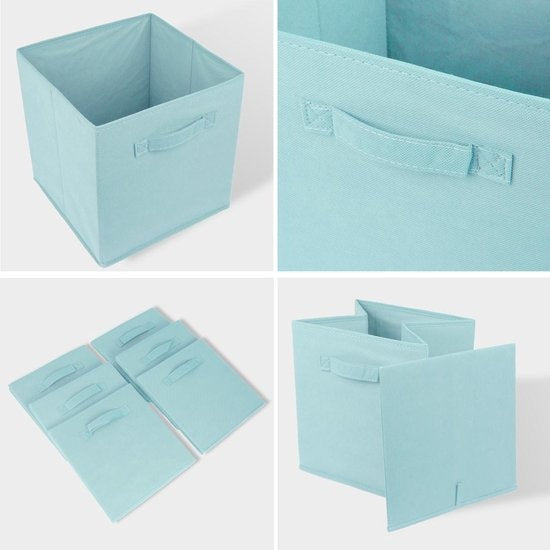 Boîte de rangement 6 pièces - LifeGoods - Bleu