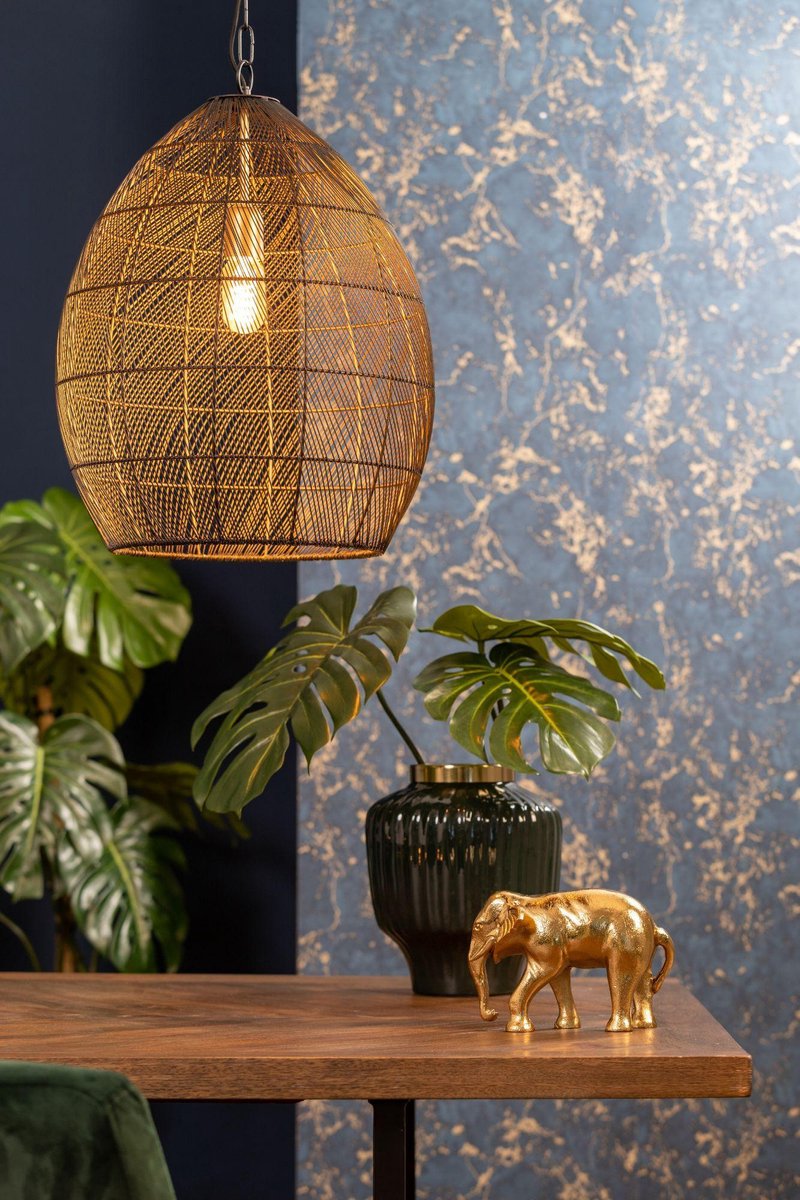 Light & Living Lampe pendante Meya - Noir - Ø40cm - Moderne - Lampes pendantes Salle à manger - Chambre à coucher - Salon