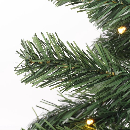 Ensemble d'arbres de Noël et de couronnes de Noël « Black Box Trees Norton » - 2 sapins de Noël artificiels et 1 couronne avec éclairage LED - Vert