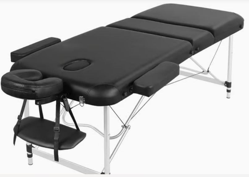 Table de massage Yaheetech, portable et réglable, 3 zones - 213 x 92 cm - Hauteur : 67,5 à 88 cm