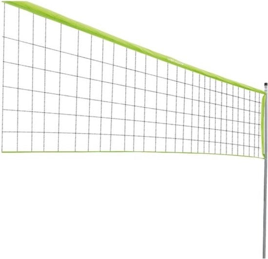 Dunlop Sports Net 609 x 220 CM - Filet de volley-ball - Filet de tennis - Filet de badminton - Set complet avec bâtons, filet, piquets de sol et cordes de tension - Utilisation multifonctionnelle - Vert/Noir