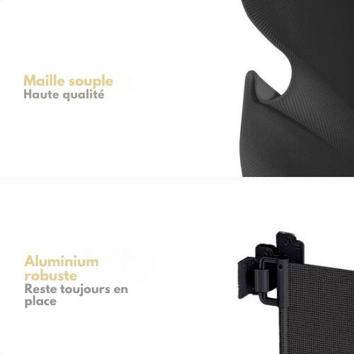 Barrière sécurité escalier Goliving, Barriere intérieure - Barrière pour enfants, 10 à 150 cm de large, Grillage, Noir