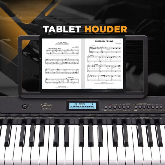 Finesse Keyboard Piano - Stand & Accessories - 61 Keys - MIDI - Digital Piano - Electric Piano - Child