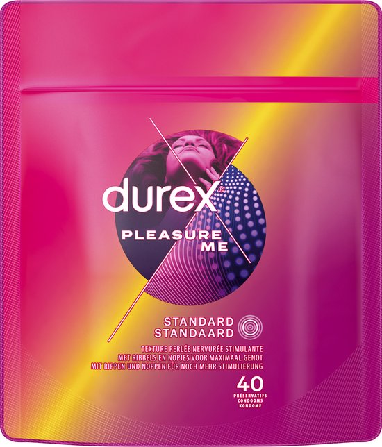 Préservatifs Durex - Pleasure Me - 40 pièces - Lot économique