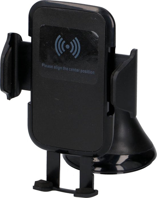 Support de téléphone All Ride - Chargement sans fil - Universel - 5W - 5V/1A - Noir