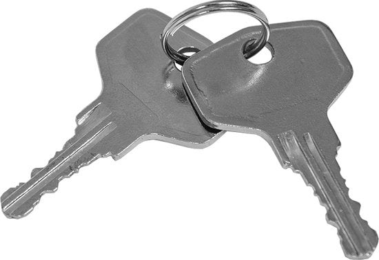 tectake - 2 Poignée de fenêtre Quincaillerie de fenêtre Poignée de fenêtre verrouillable blanc 400897