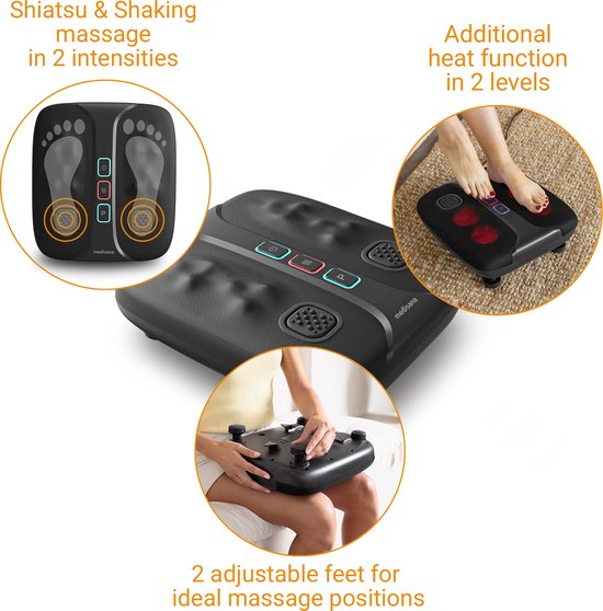 Medisana LM 100 - Appareil de massage shiatsu haut de gamme pour les jambes et les pieds