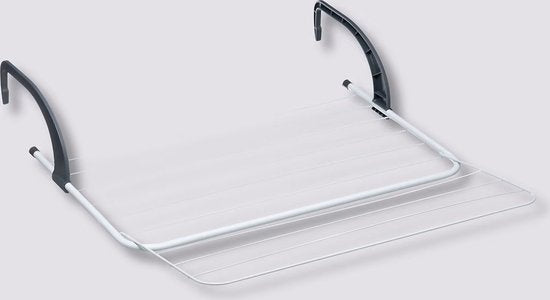 5Five Petit étendoir à linge pliable - 7 mètres de corde à linge - À suspendre - 60 x 55 cm - radiateur/porte