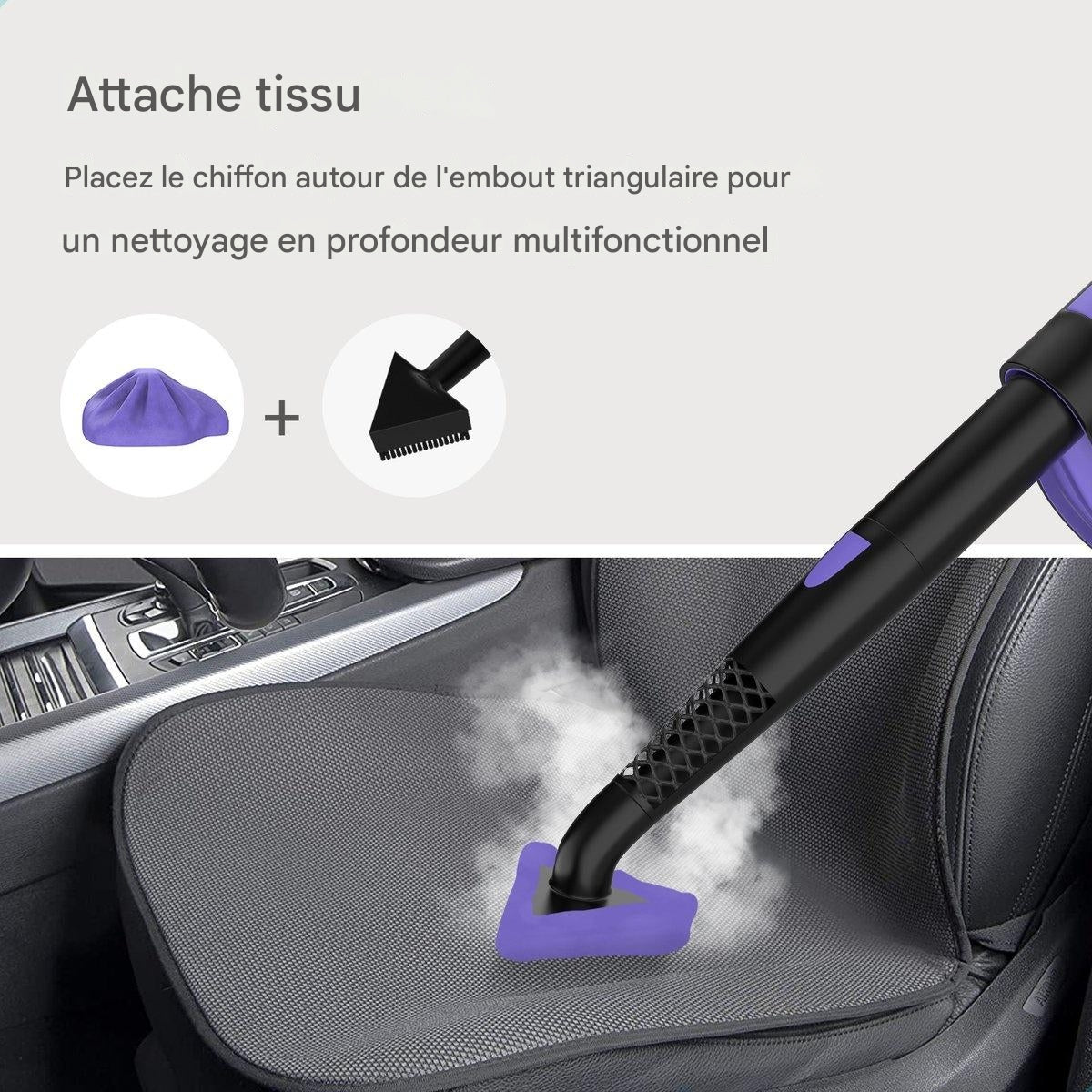 Nettoyeur vapeur - Motionflow - 16 en 1 - Balai vapeur - Nettoyage en profondeur multi surface - Noir