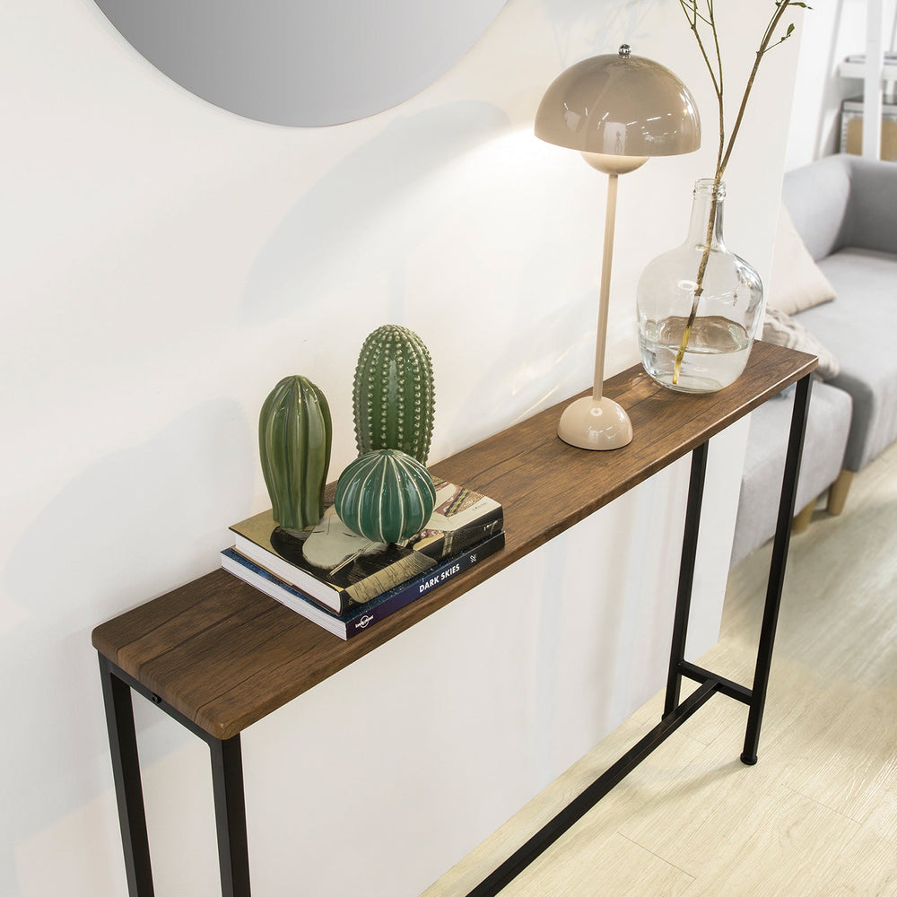 Table vintage - SoBuy - 120x20x80cm - Couleur Bois, Noir