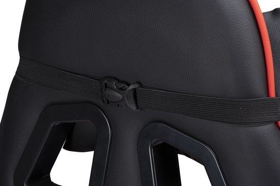 No Fear Gaming Chair - Chaise de jeu - Chaise de bureau - Hauteur réglable de 46 à 56 cm - Rouge/Noir