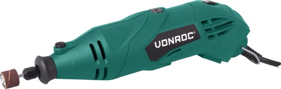 VONROC Multitool - Rotatif - 160W - Incluant 40 accessoires, 2 embouts, manche flexible et sac de rangement