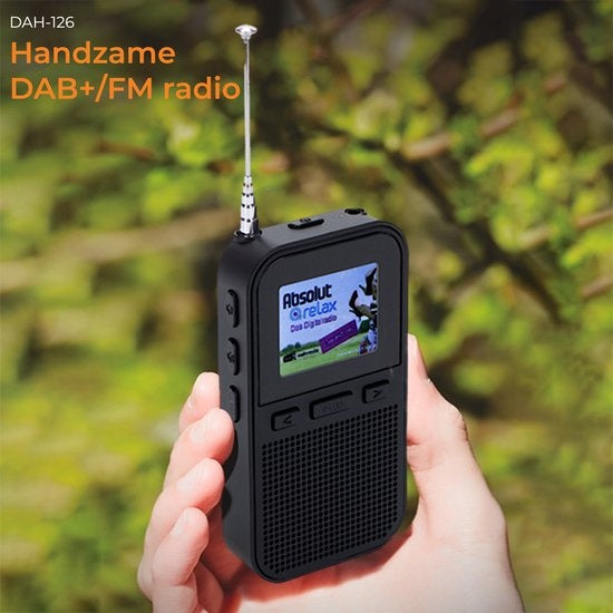 Denver DAB radio - Radio portable - Piles \u0026 Alimentation secteur - 60 présélections - Réveil de voyage - DAH126 - Noir