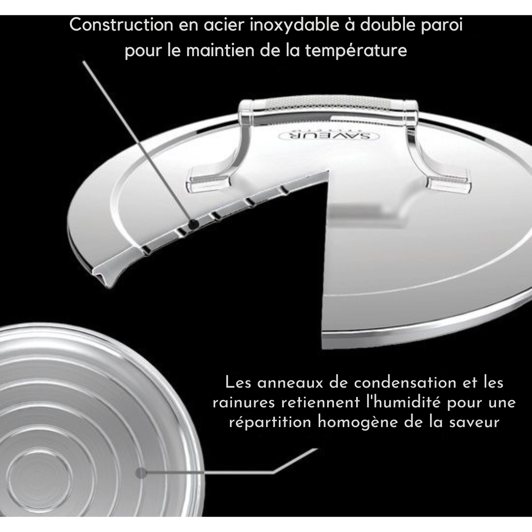 Cocotte en fonte - Saveur Selects - Ø25 cm - Sans PFAS - Compatible induction, gaz, électrique, céramique - Bleu