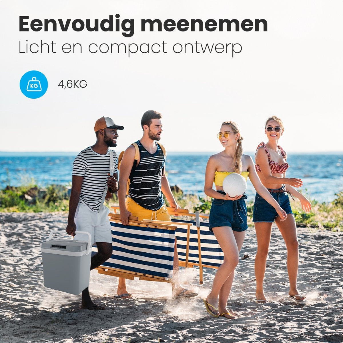 Glacière portative Auronic Electric - Froid ou Chaud - 25L - 12V et 240V - Gris