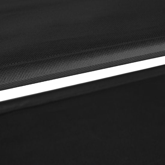 étagère à chaussures haute - 10 étages - métal - tissu - 83 cm de large - noir