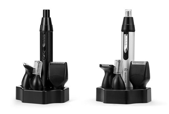Wellhealth - Tondeuse 4 en 1 pour le nez et les oreilles - Gris