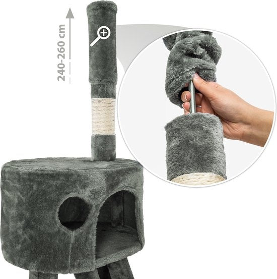 TecTake 401641 griffoir - Gris - 260 cm