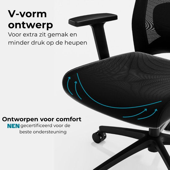 Organess® Ergonomic Office Chair - Office Gaming Chair - Chaises de bureau pour adultes - Game Gaming Chair - Max. 150 kg