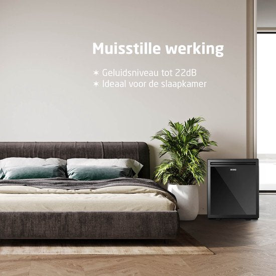 BREND BR-2225 Mini Fridge Freestanding 30 Liter - Réfrigérateur de table avec température réglable - Minibar avec orientation réglable de la porte - Noir