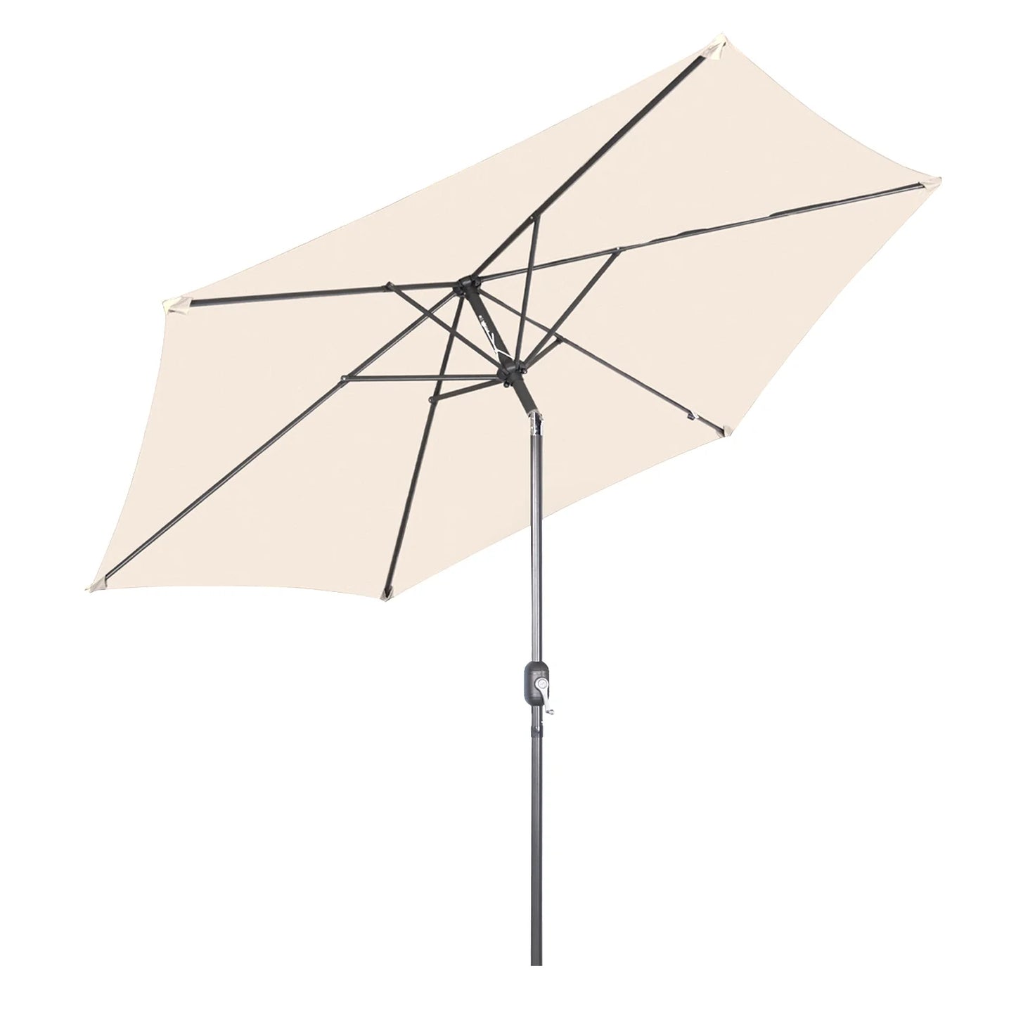 Angel Living, parasol suspendu rectangulaire de 300 cm - Parasol avec pied en croix et bras pivotant - Rouge