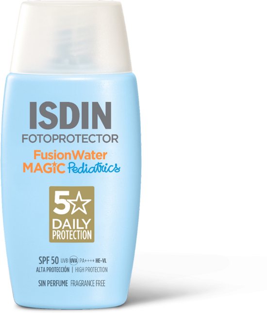 ISDIN - Pediatrics Fusion Water SPF50 - 50 ml - Crème solaire pour enfants