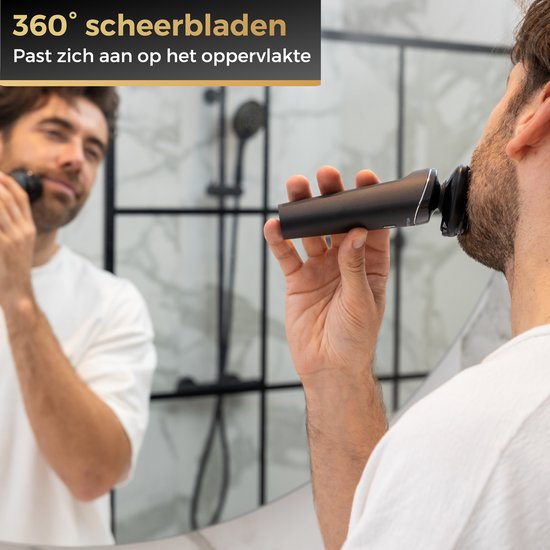 Wellshave 4 in 1 Shaver Men - With Trimmer & Nose Trimmer - Electric Shaver- Wet and dry - Shavers - Shaving - Beard trimmer