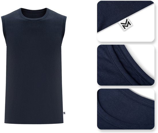 Milanoro - M - T-shirt sans manches - Gris clair