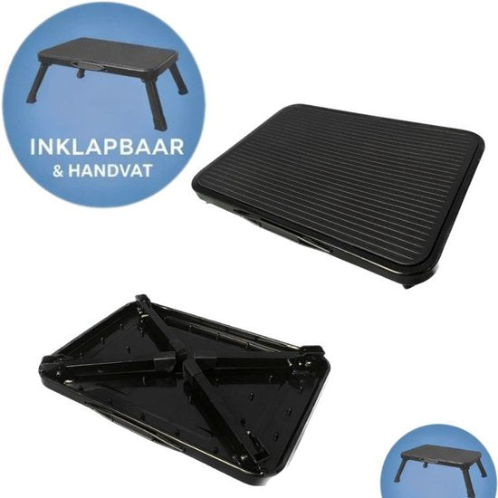 Ceruzo Marchepied pliant - Antidérapant - 150 kg - Camping Cuisine