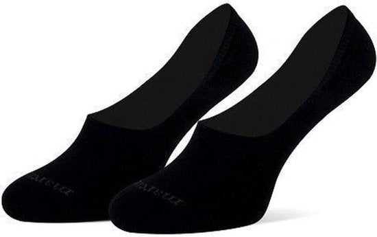 Marcmarcs - 2 paires de chaussettes de baskets invisibles - bande antidérapante au talon - taille 38 - Bleu