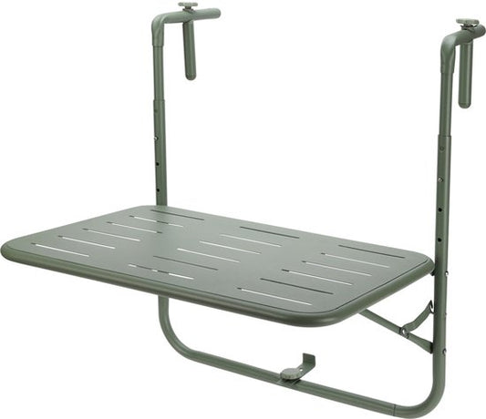 Homestyle Table de balcon - Meuble de jardin - 60x43x70 cm Vert