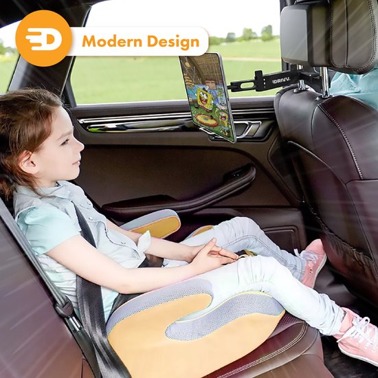 Support de tablette pour voiture - Appuie-tête - Rotation à 360 degrés - Convient pour tablette, téléphone et plus encore