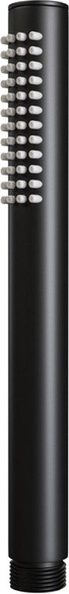 Ensemble de douche Brauer Built-up Round Black 20cm Mitigeur thermostatique Douche de pluie Support douche à main