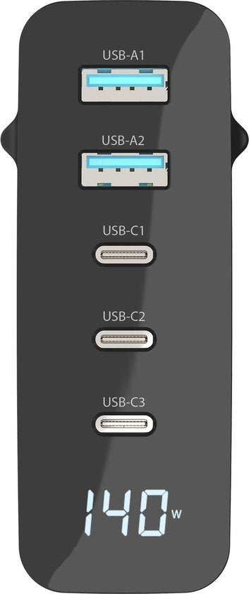 Sitecom - Chargeur - 140W - Chargeur mural - Affichage LED
