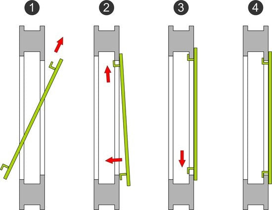tectake - Insert fenêtre moustiquaire - 120x140 cm - Blanc - 401206