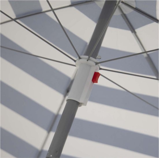 Bo-Camp - Parasol - Plage - À bras articulé - Rayé - Ø 165 cm