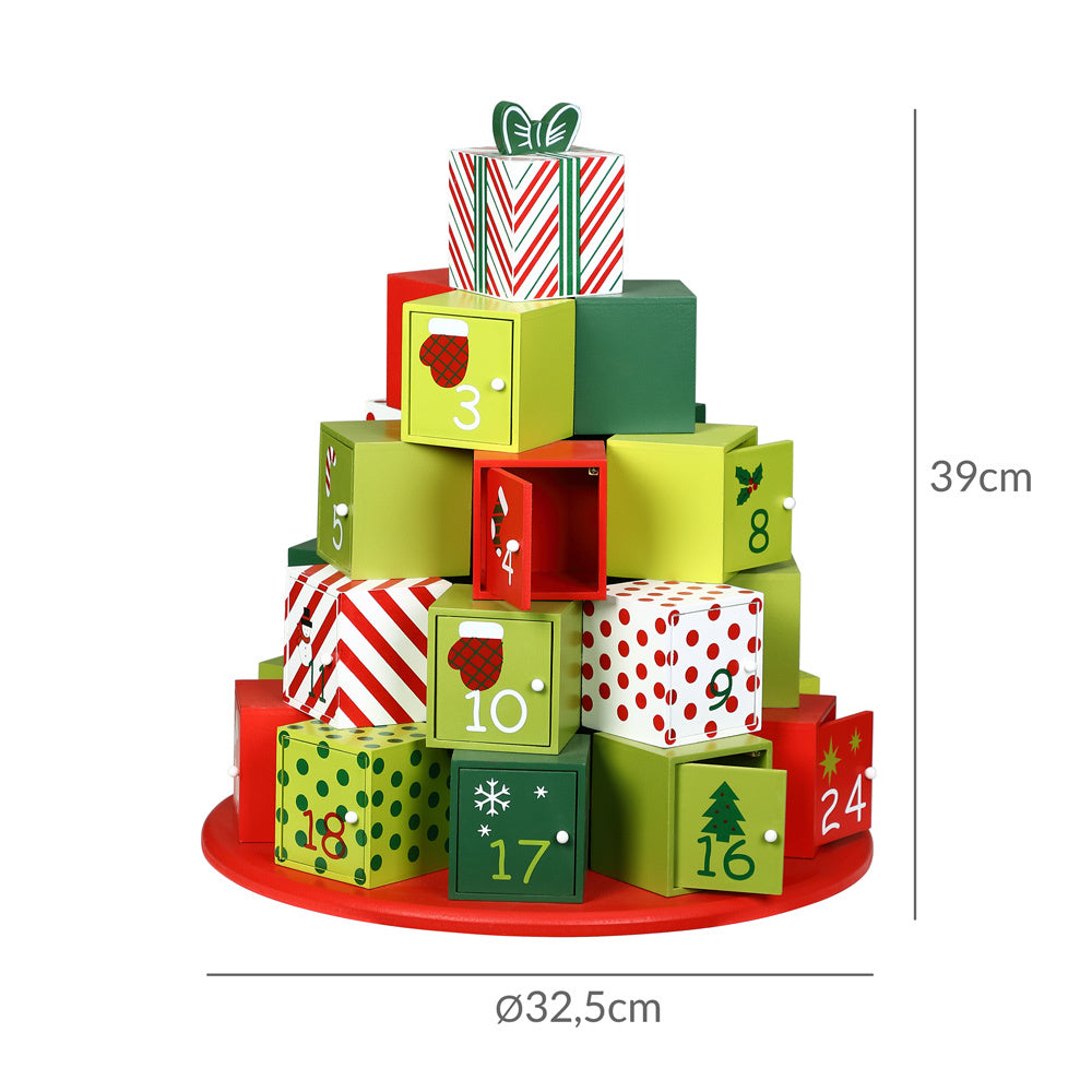 Spielwerk Herbruikbare Adventskalender - Cadeauberg XL 24 Deuren